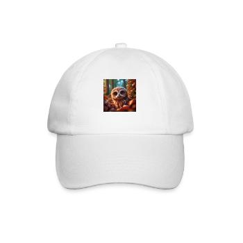 Cute owl - Baseball Cap - white/white - Front