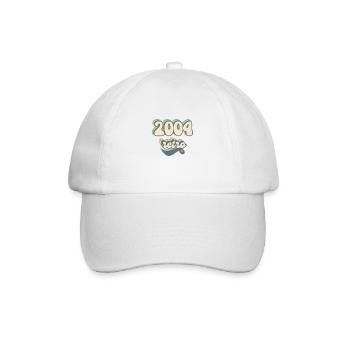 2004 Retro Geschenkidee - Baseballkappe - Weiß/Weiß - Vorne