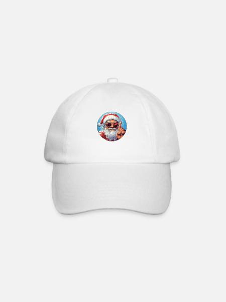 Santa sagt: Mach dich bereit für Weihnachten! - Baseballkappe - Weiß/Weiß