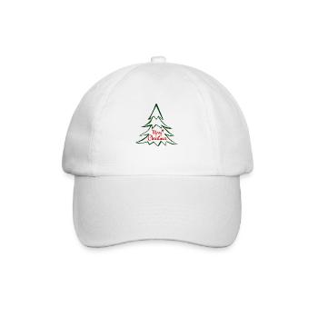Christmas tree star - Baseball Cap - white/white - Front