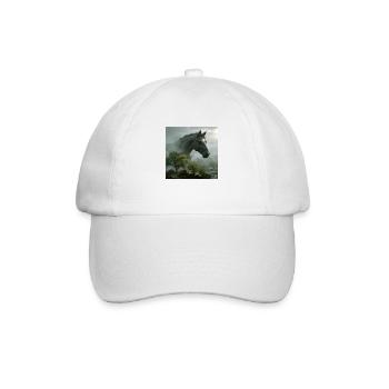 Pferd Star - Baseballkappe - Weiß/Weiß - Vorne