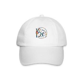 Be original vector design symbol retro quote label - Baseball Cap - white/white - Front