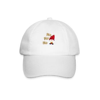 Ho ho ho with Santa - Baseball Cap - white/white - Front