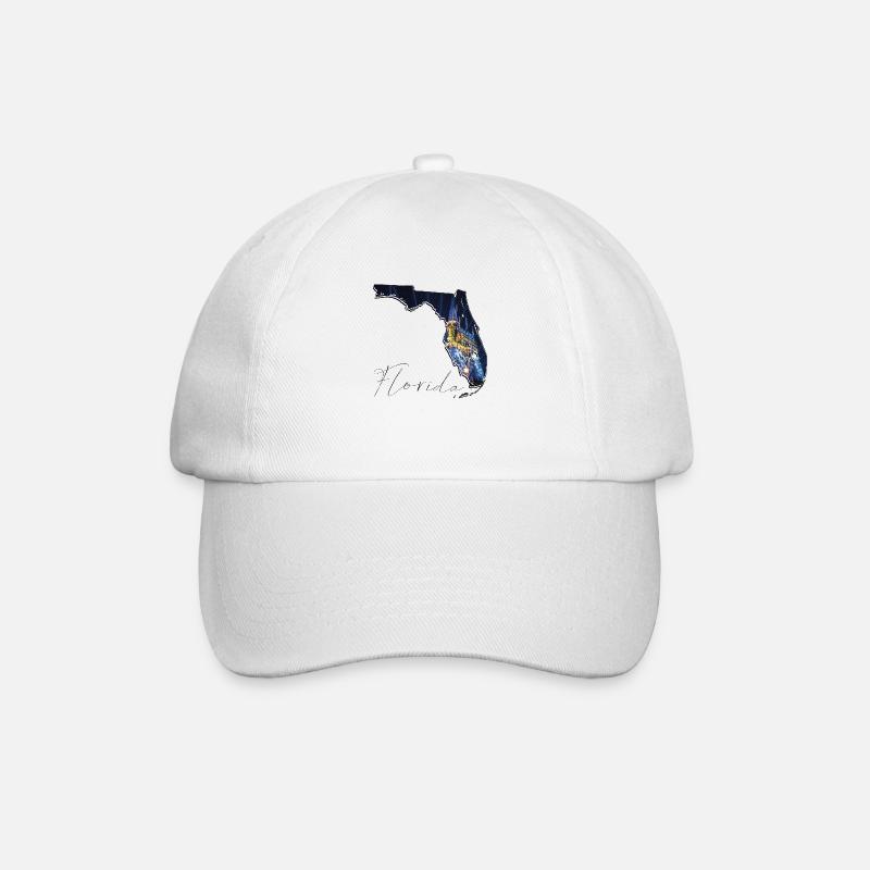 Universal Studios en Floride Carte de l’État FL - Casquette classique - blanc/blanc
