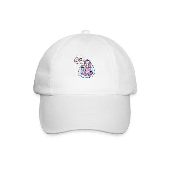 Lebe meine gemütliche Fantasie! - Baseballkappe - Weiß/Weiß - Vorne