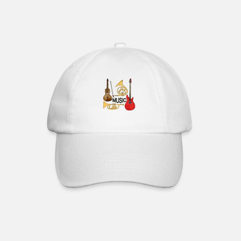 Instruments de musique - Casquette classique - blanc/blanc