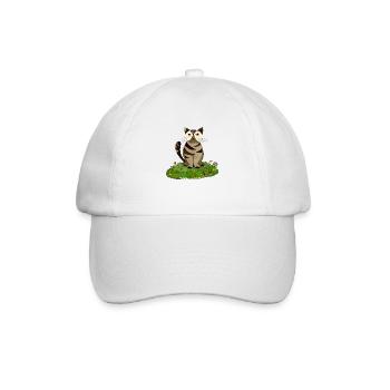 Cat - Baseball Cap - white/white - Front