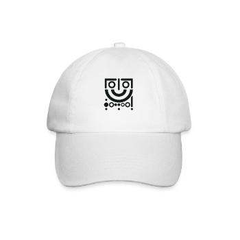 Design "Cheerful Twist" - Baseball Cap - white/white - Front
