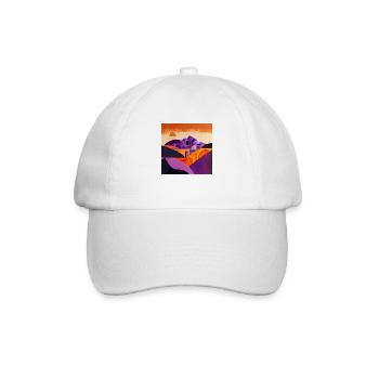 Desert at sunset - Baseball Cap - white/white - Front