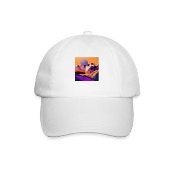 Lune violette - Casquette classique - blanc/blanc - Devant