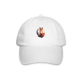 Fuchs - Baseballkappe - Weiß/Weiß - Vorne