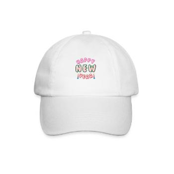 Happy New Year - Baseball Cap - white/white - Front