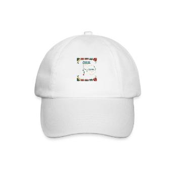 je ne peux pas cest noël - Casquette classique - blanc/blanc - Devant