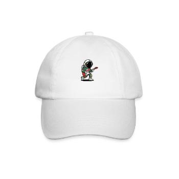 Spaceman Playing Guitars - Baseball Cap - white/white - Front