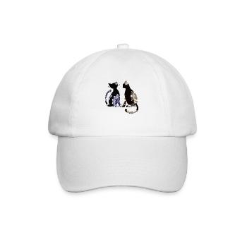 Katzen - Baseballkappe - Weiß/Weiß - Vorne