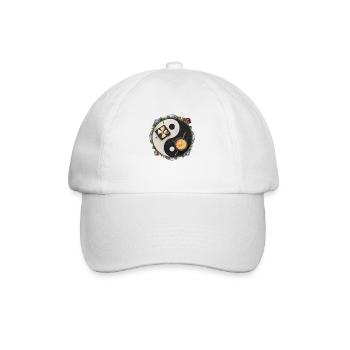 Yin Yang alpin - Baseballkappe - Weiß/Weiß - Vorne
