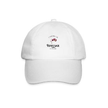 J’peux pas j’ai repassage des feuilles mortes - Casquette classique - blanc/blanc - Devant