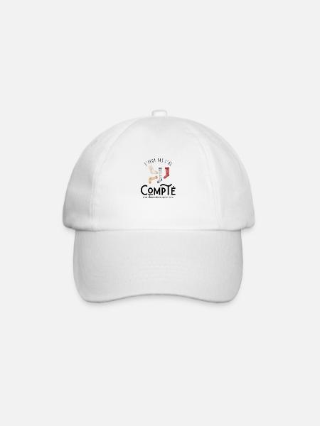 J’peux pas j’ai compté mes chaussettes orphelines - Casquette classique - blanc/blanc