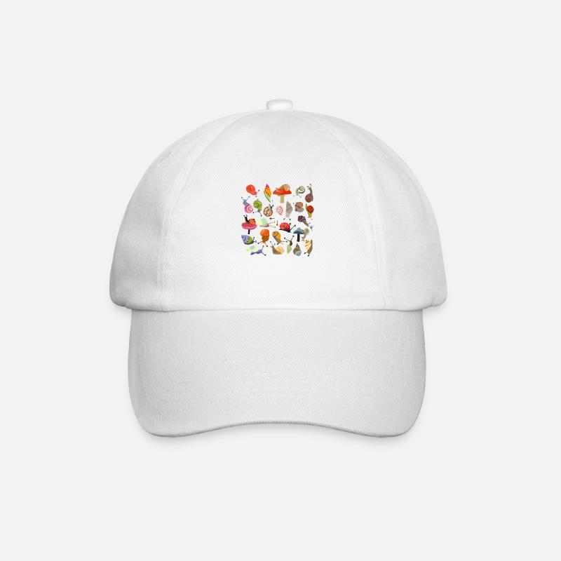 Bouquet d’escargots transparent - Casquette classique - blanc/blanc