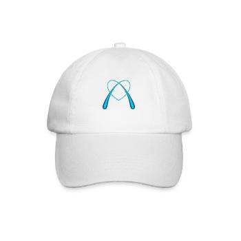 Blue Love Heart - Baseball Cap - white/white - Front