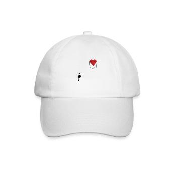 Cat Close to the Heart - Cat Lover Gift - Baseball Cap - white/white - Front