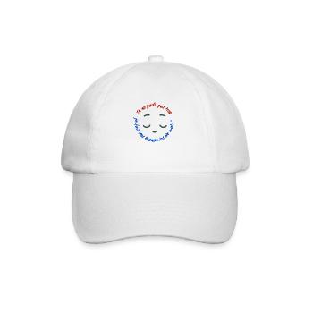 Je ne parle pas trop - Casquette classique - blanc/blanc - Devant