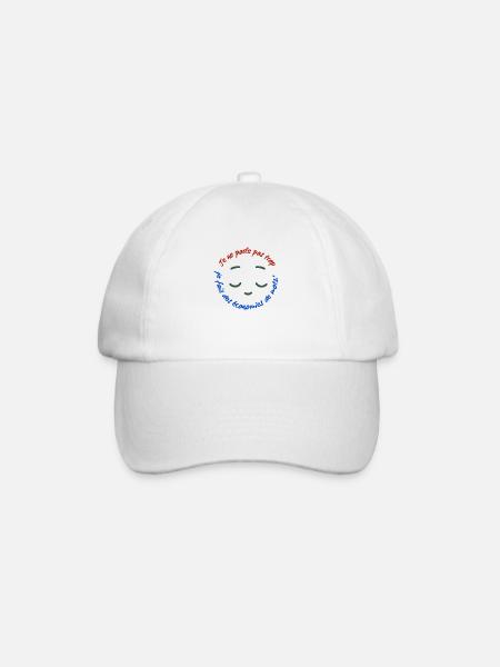 Je ne parle pas trop - Casquette classique - blanc/blanc