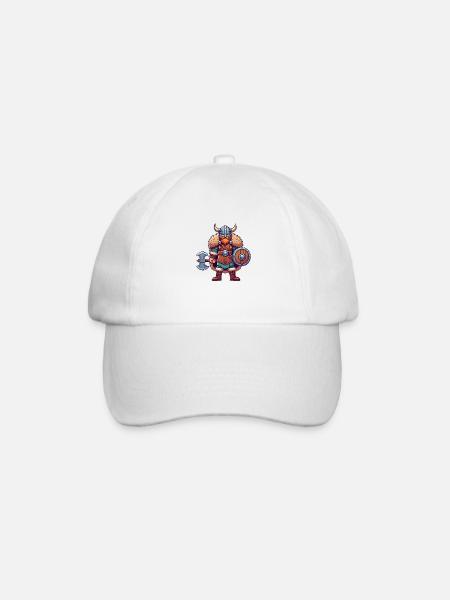 Bande dessinée viking - Casquette classique - blanc/blanc