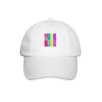 Tennis rétro - idée cadeau tennis - Casquette classique - blanc/blanc - Devant