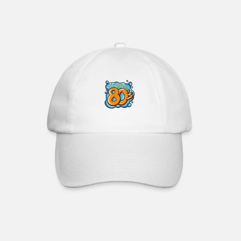 80s Art - Baseballkappe - Weiß/Weiß