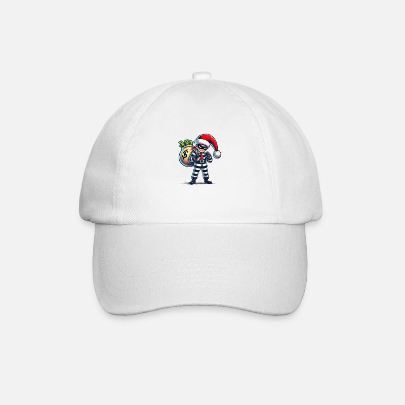 räuber weihnachten - Baseballkappe - Weiß/Weiß