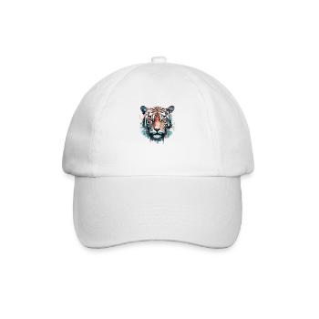 Tigre Liberté Animale Monde Faune Abstrait - Casquette classique - blanc/blanc - Devant