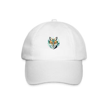 Fox Wildlife Animal Nature Outdoors Watercolour - Baseball Cap - white/white - Front