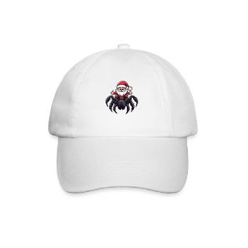 Tarantula Weihnachtsmann Cartoon - Baseballkappe - Weiß/Weiß - Vorne