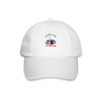 J'peux pas j'ai mènage - Casquette classique - blanc/blanc - Devant