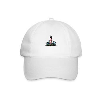 Lighthouse Tower - Baseball Cap - white/white - Front