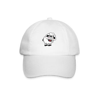 mouton nerd hornglasses fermoir lunettes geek smart - Casquette classique - blanc/blanc - Devant