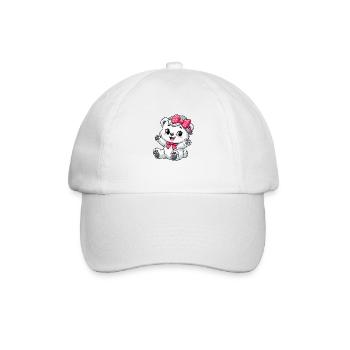 Bébé ours polaire fille - Casquette classique - blanc/blanc - Devant