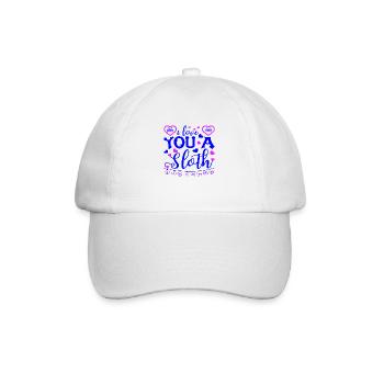 xoxo love you amore Blumen Frauen Valentinstag 14 - Baseballkappe - Weiß/Weiß - Vorne