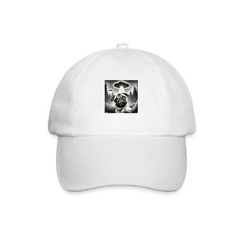 Funny Pug Pug Dog Selfie UFOs Alien - Baseball Cap - white/white - Front