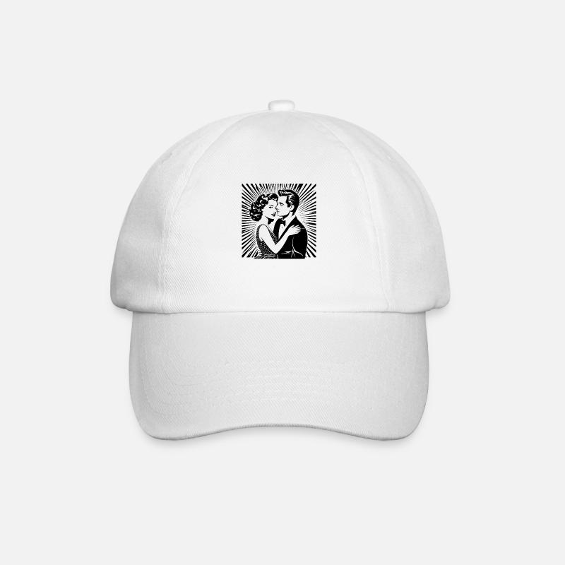 Liebe - Baseballkappe - Weiß/Weiß
