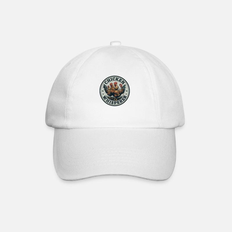 Hühnerflüsterer - chicken whisperer 090434 - Baseball Cap - white/white
