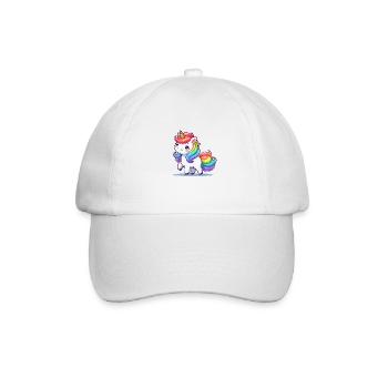 Bande dessinée Licorne - Casquette classique - blanc/blanc - Devant
