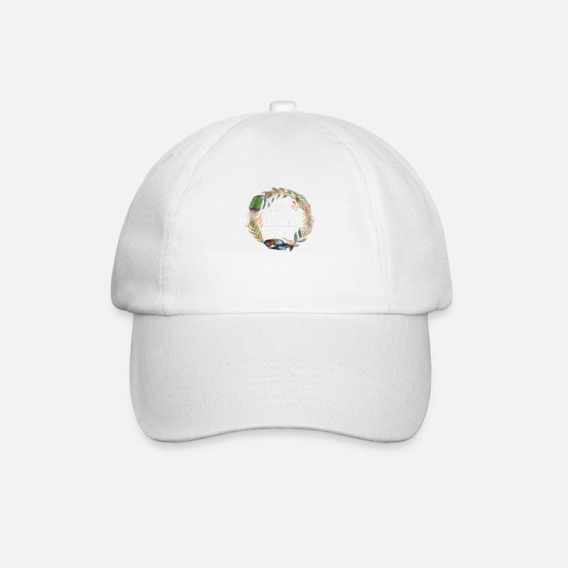 Team de la mariée couronne fleurs boho - Casquette classique - blanc/blanc