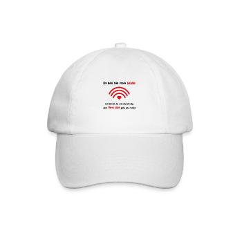 Herzschlag der Verbindung - Du bist wie mein WLAN - Baseballkappe - Weiß/Weiß - Vorne