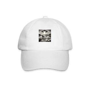 Drôle de grenouille OVNI Selfie Alien - Casquette classique - blanc/blanc - Devant