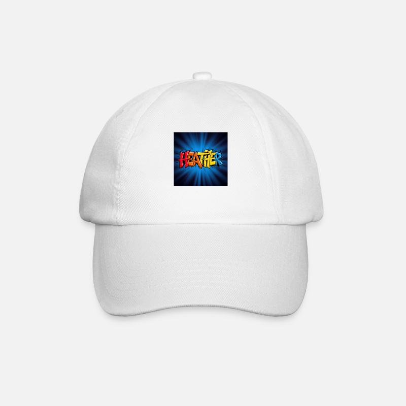 Heather - Baseball Cap - white/white