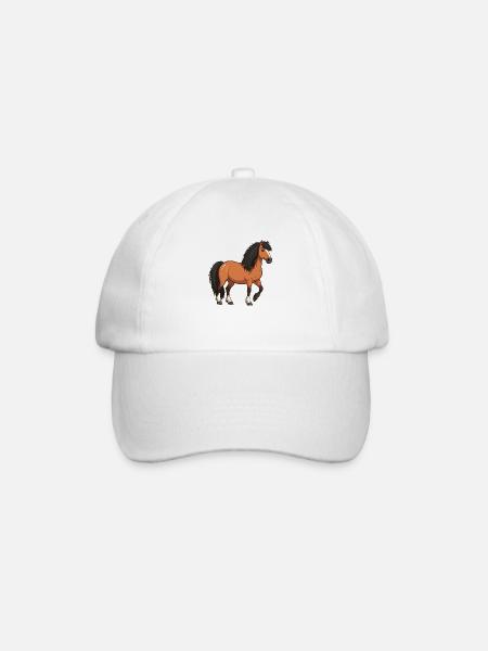 Moulinet poney islandais - Casquette classique - blanc/blanc