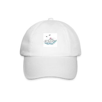 Yacht amusant - Casquette classique - blanc/blanc - Devant