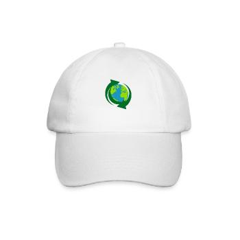 Recycling - Baseballkappe - Weiß/Weiß - Vorne